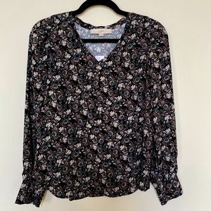 Loft floral blouse size small never worn tags still on!